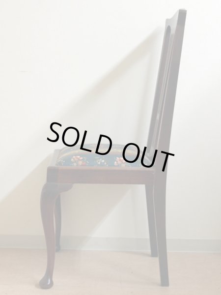 画像3: ハイバック　ガブリオールレッグ(猫脚）チェア (3)