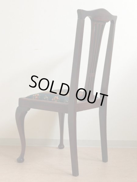 画像4: ハイバック　ガブリオールレッグ(猫脚）チェア (4)