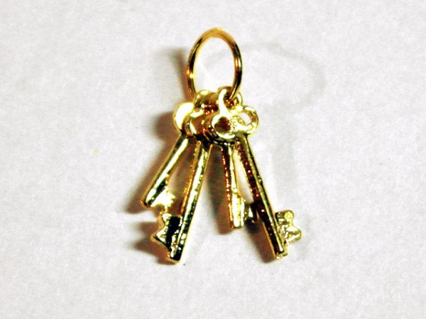 画像2: 鍵4個セット　リング付 (2)