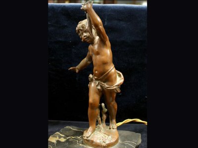 画像2: エンジェル　1体スタンド　FERRAND作　Ernest Justin Ferrand (1846-1932)