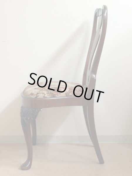 画像3: クイーンアン チェア ウォルナット (3)