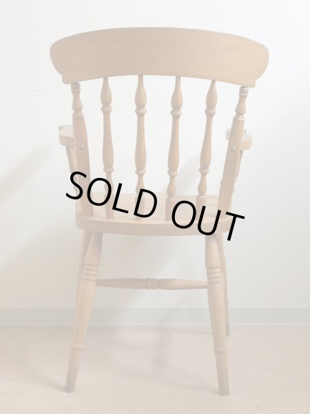 画像5: オールドパイン　キッチン　チェア　アーム付 (5)