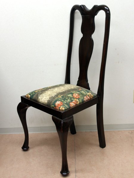 画像2: チェア クィーン・アン スタイル (2)