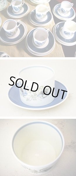 画像2: スージークーパー(Susie Cooper)　グレン・ミスト (Glen Mist) コーヒートリオセット6客＋シュガーボール＋ミルクジャー (2)