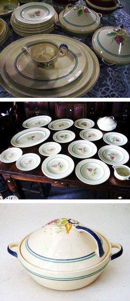 画像4: スージークーパー(Susie Cooper) ノーズゲイ・スプレイ (Nosegay Spray) 19点セット   (4)