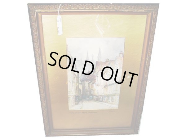 画像3: 額付き　絵　ヨーク”YORK ”の町並み３枚セット (3)