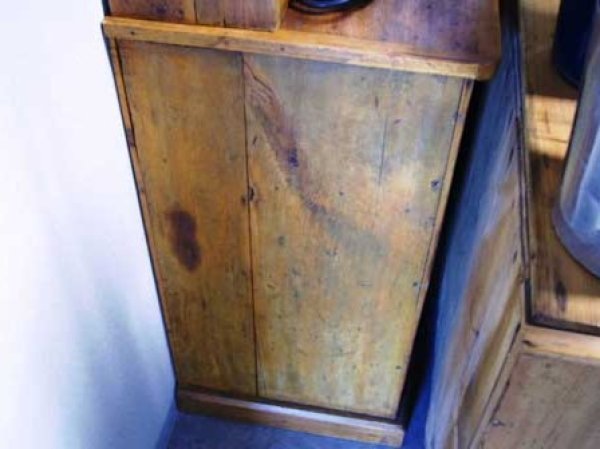 画像5: オールドパイン キッチン ドレッサー (カップボード) (5)