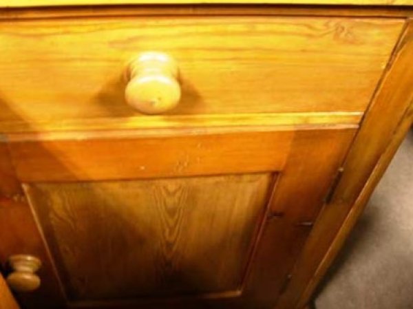 画像6: オールドパイン キッチン ドレッサー (カップボード) (6)