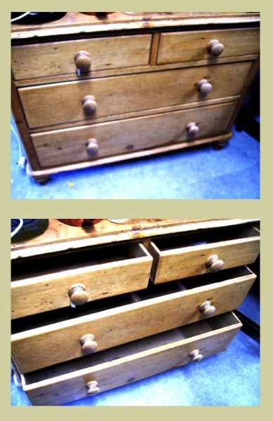 画像2: オールドパイン チェスト (2)