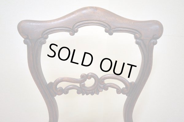 画像5: バルーンバック　チェア　　ピンク　（キャスター無）　張替え済み　 (5)