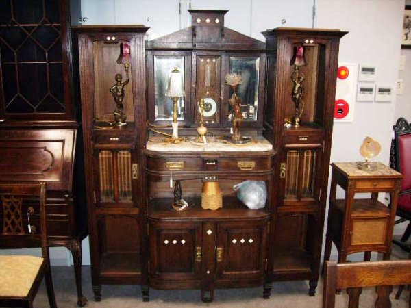 画像2: キャビネット フレンチ アールデコ  (小) (2)