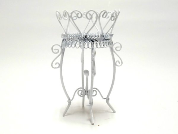 画像2: 花台 ジャルディニエール、ワイヤー　 (2)