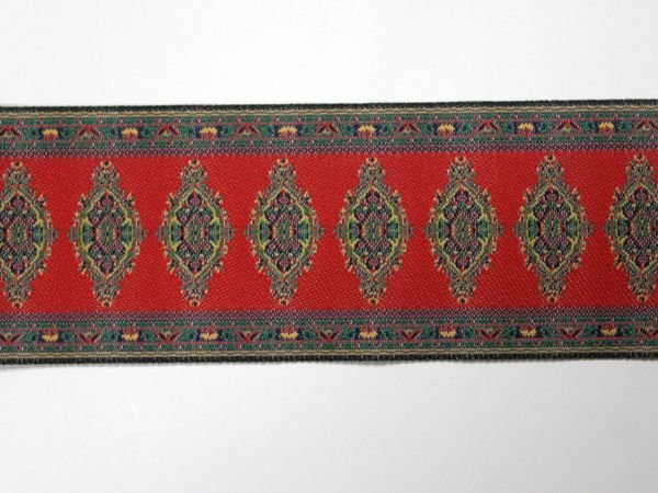 画像4: 階段用カーペット　レッド・モチーフ (4)