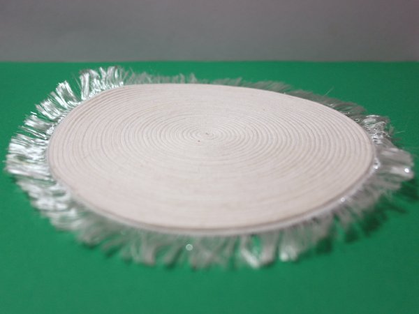 画像2: ラグ　径15cm(フリンジ込み：18cm） (2)