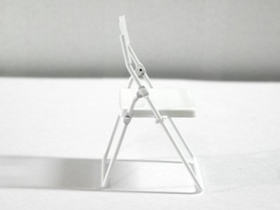 画像1: 折りたたみチェア　ホワイト