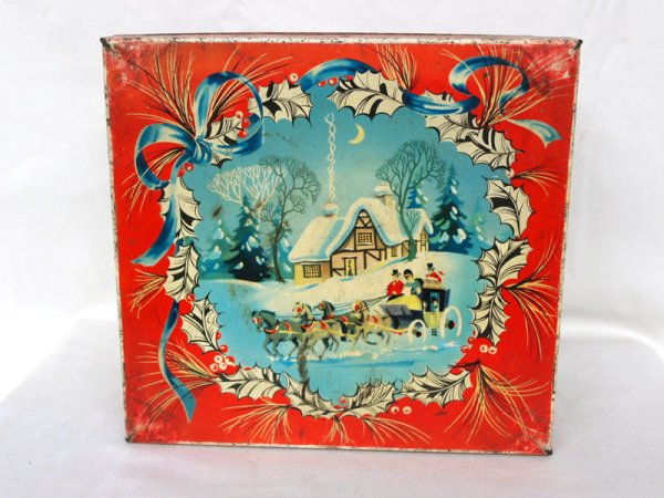 画像2: ビンテージ　ティン（缶） Christmas Assort Buiscuits (2)