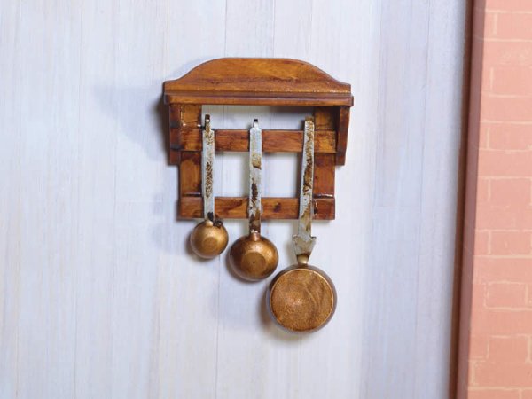 画像2: 木製シェルフ＆パン　セット (2)