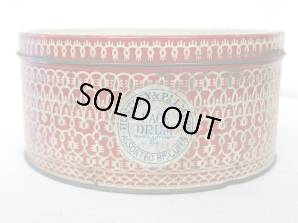 画像2: ビンテージ　ティン（缶） LACE DRUM HUNTLEY&PALMERS・BISCUITS　 1950s (2)