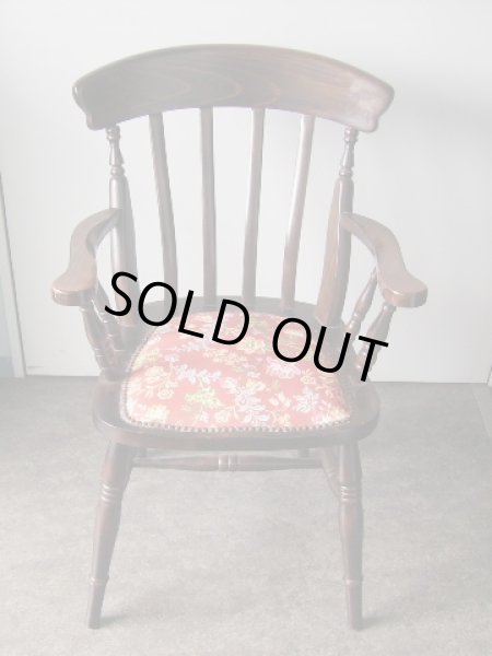 画像4: アームチェアー　ローラアシュレイ（LAURA　ASHLEY）の生地で張替え (4)