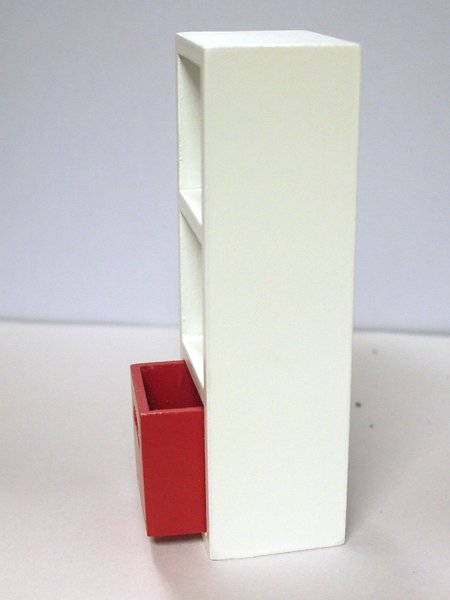 画像4: 収納ボックス付　収納ユニット(赤) (4)