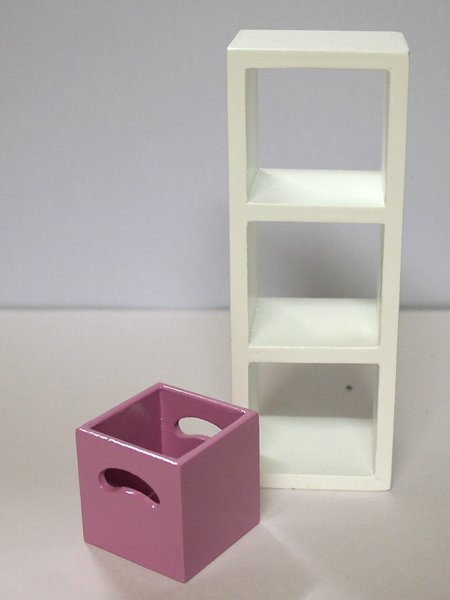 画像5: 収納ボックス付　収納ユニット(薄紫) (5)