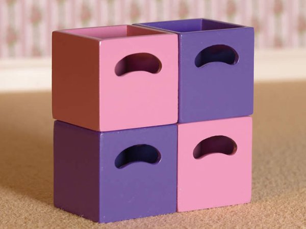 画像7: ストレージユニット  ホワイト &ストレージボックス　ローズ/ライラック セット (7)