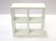 1/12サイズのドールハウス用ミニチュア　ストレージ　ユニット　ホワイト