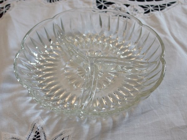 画像4: ビンテージ・ガラス　オードブル　ディッシュ (4)