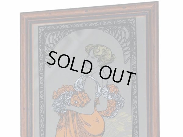 画像4: 額入り　鏡　ミュシャ(アールヌーボー） (4)