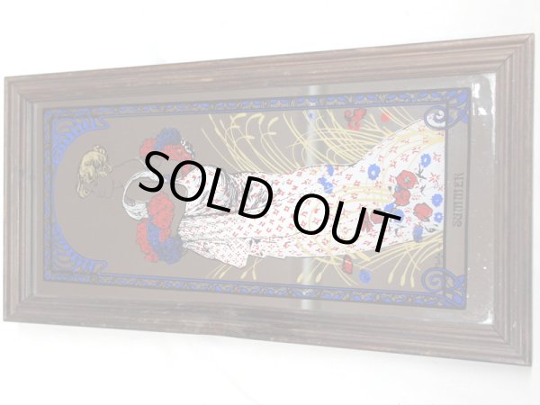 画像2: 額入り　鏡　ミュシャ(アールヌーボー） (2)