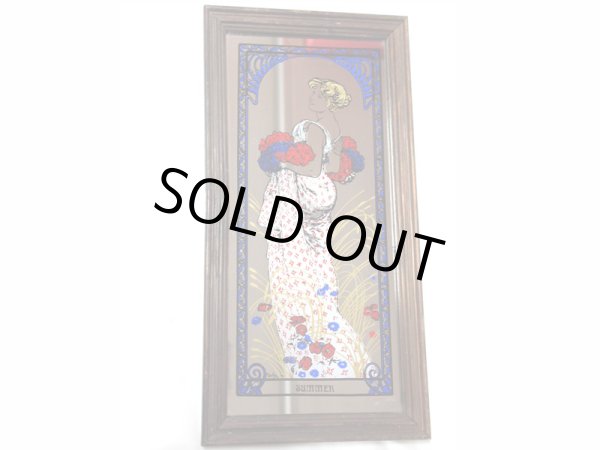 画像3: 額入り　鏡　ミュシャ(アールヌーボー） (3)