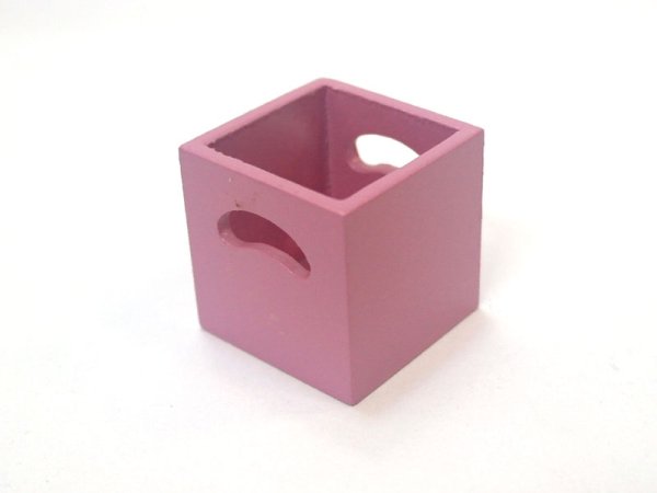 1/12サイズのドールハウス用ミニチュア　ストレージ　ボックス　ローズ