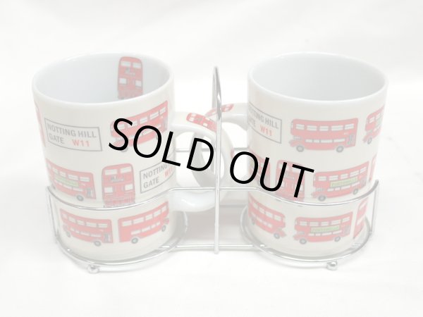 画像2: ロンドンバス　マグカップ　2個セット　箱付き　（１）（２） (2)