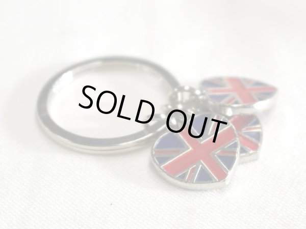 画像2: キーホルダー　3連ハート　ユニオンジャック (2)