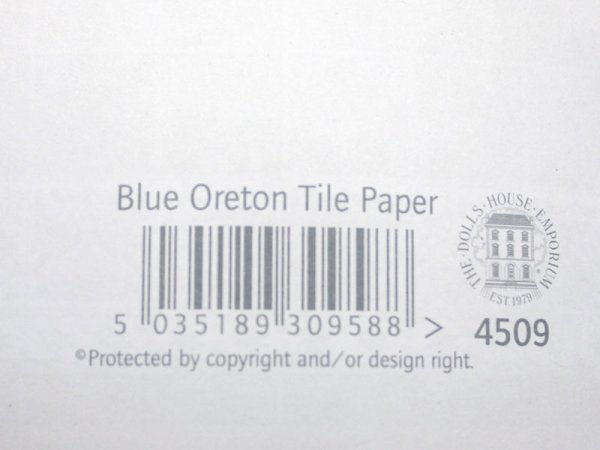 1/12サイズのドールハウス用ミニチュア壁紙　42cm x 60cmです