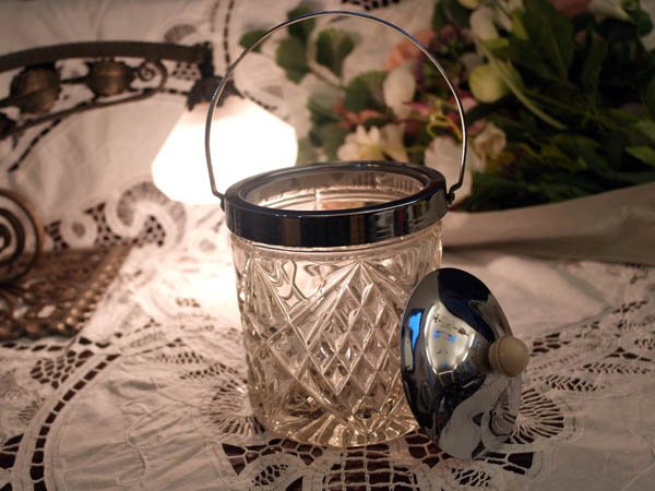 画像2: ビスケットバレル カットガラス (2)