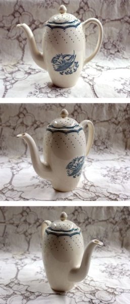 画像3: グレイ社Gray's Pottery　デミ　カップ＆ソーサー5客＋ジャグ＋シュガーボール＋ポット (3)