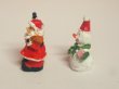 1/12サイズのドールハウス用ミニチュアクリスマス・フィギュア　2体です