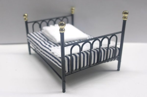画像5: ベッド　ブラック　キャストアイアン (5)
