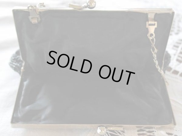 画像4: ビーズ　バッグ　（ブラック） (4)