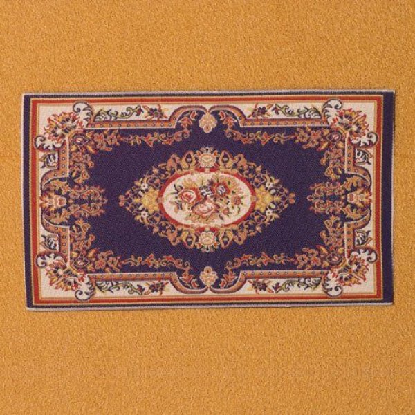 画像3: カーペット　ブルーフローラル (3)