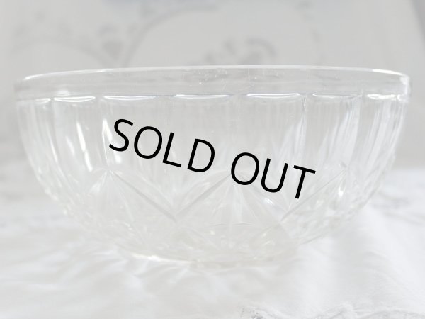 画像2: ビンテージ　カットガラス　フルーツボウル (2)