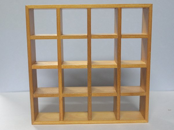 画像1: ディスプレー棚  　ライト・ウッド (1)