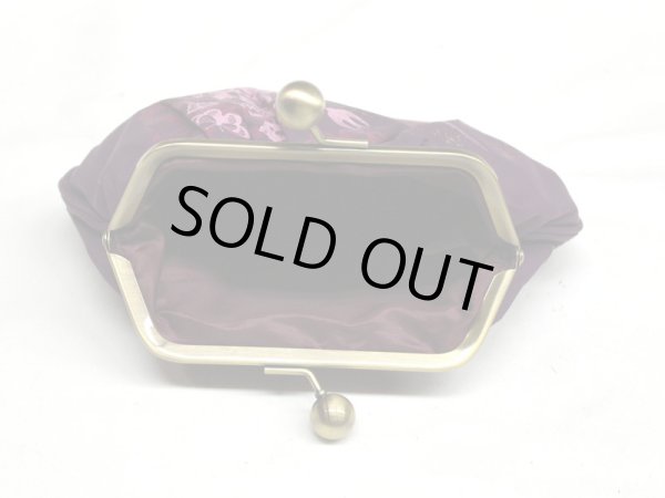 画像3: ポーチ（小）がま口　紫 (3)