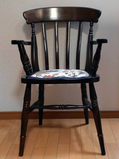 画像1: パブ　アームチェア　　ローラアシュレイ（LAURA　ASHLEY）の生地で張替え