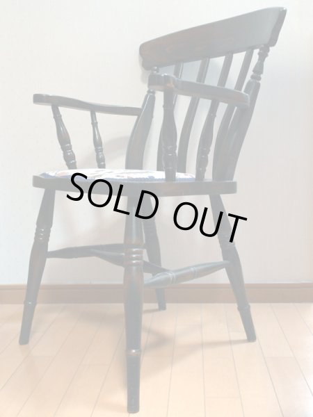 画像2: パブ　アームチェア　　ローラアシュレイ（LAURA　ASHLEY）の生地で張替え (2)