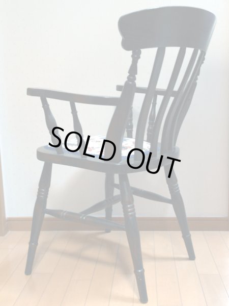 画像4: パブ　アームチェア　　ローラアシュレイ（LAURA　ASHLEY）の生地で張替え (4)