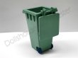画像4: キャスター付ゴミ箱　グリーン (4)