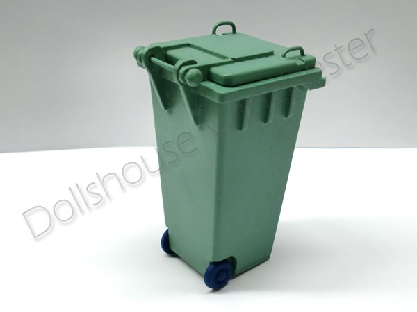 画像5: キャスター付ゴミ箱　グリーン (5)