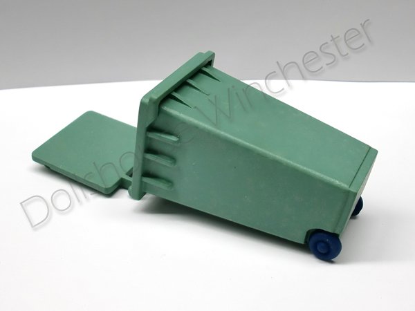 画像7: キャスター付ゴミ箱　グリーン (7)